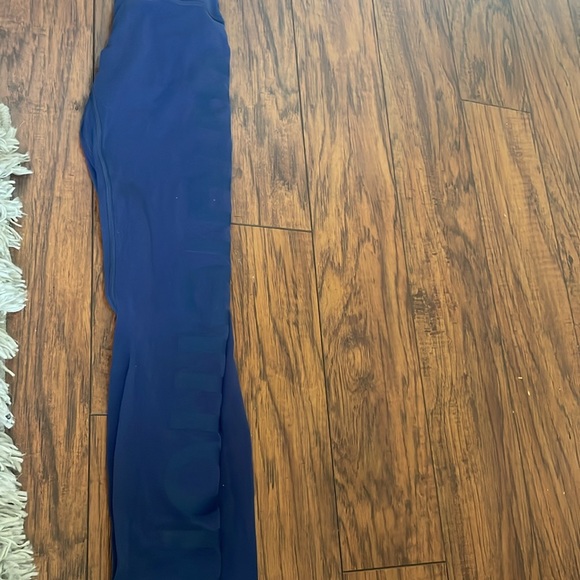 Lululemon Blue Logo Leggings - Picture 2 of 4
